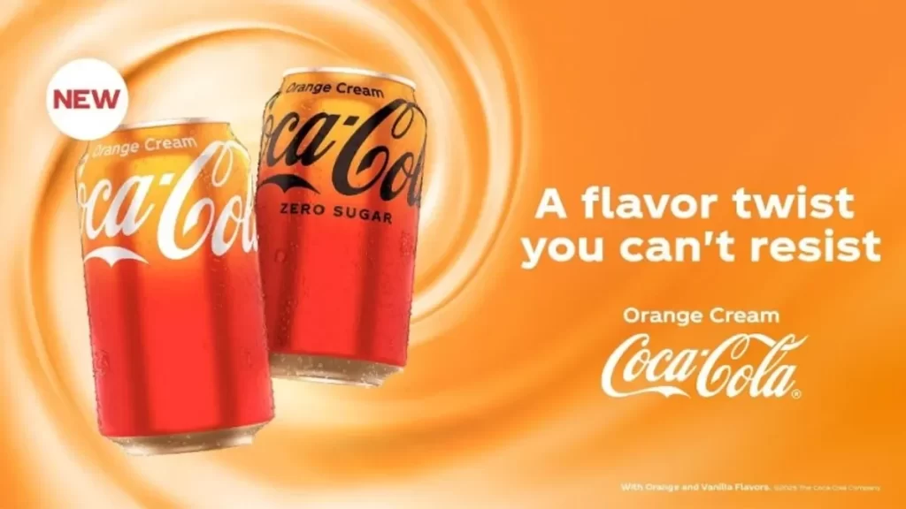 Coca-Cola Orange Cream Can Packaging