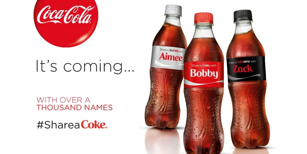 Coca-Cola Share Coke Bottle Packaging