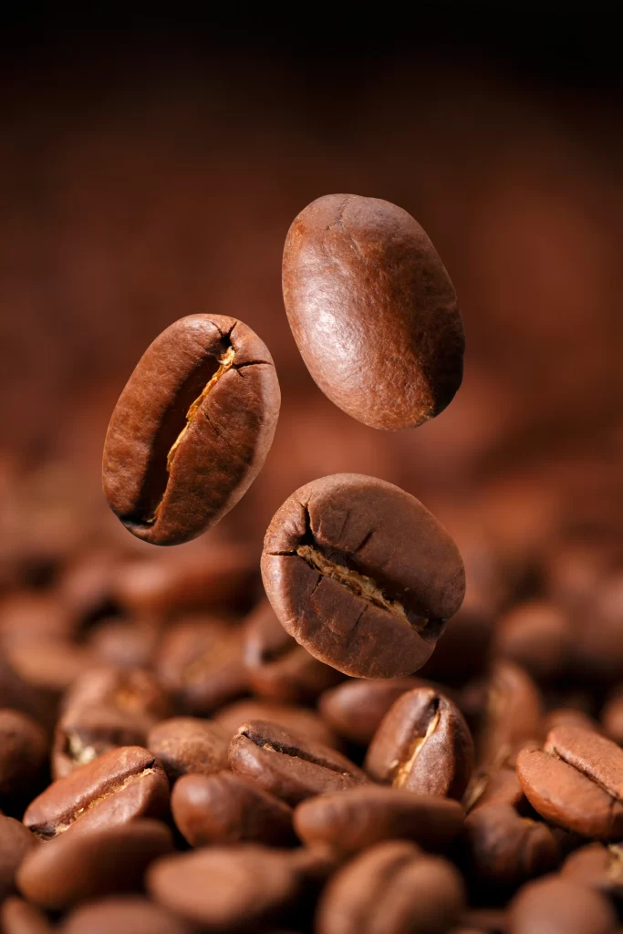 Coffee Beans Brown Roasted Dynamic Focus