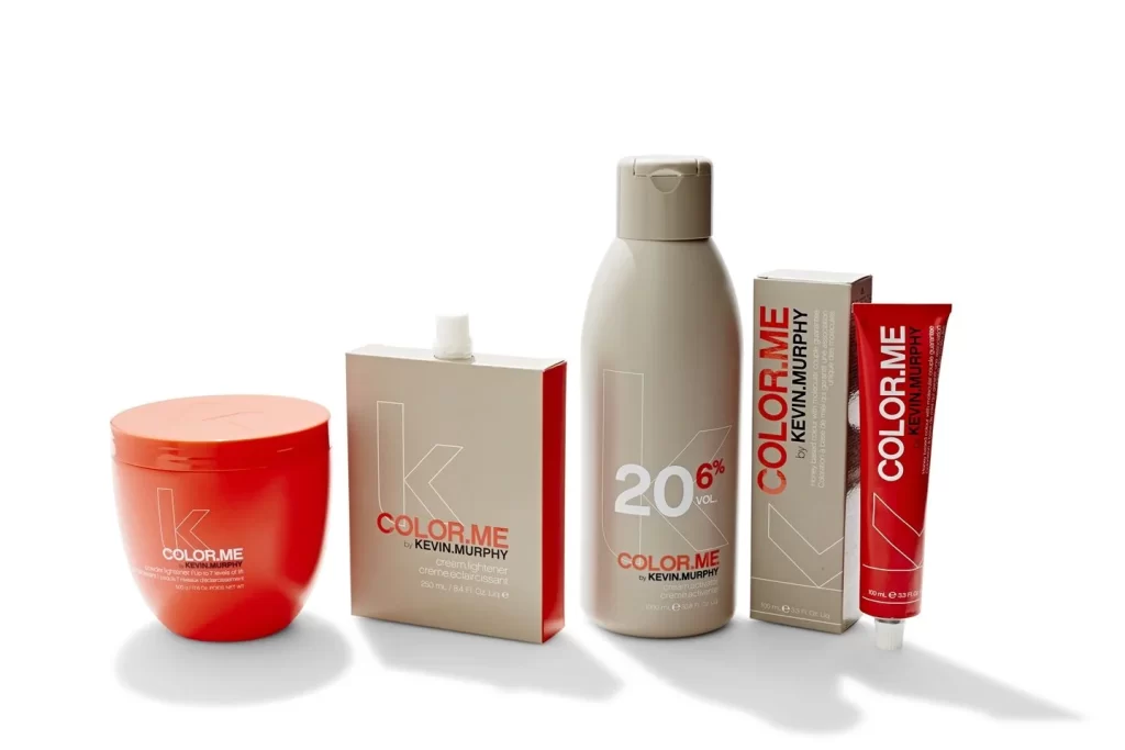 Colorful Haircare Bottle Red Cream