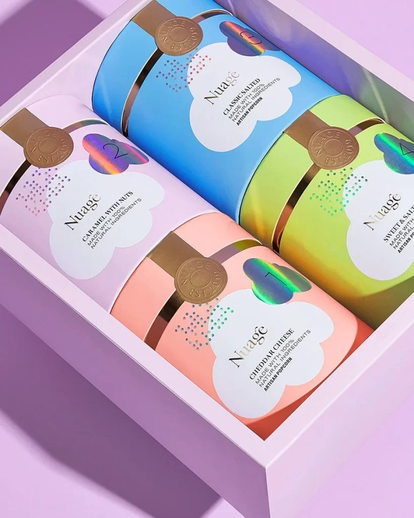 Colorful Packaging Box Pastel Design Skincare