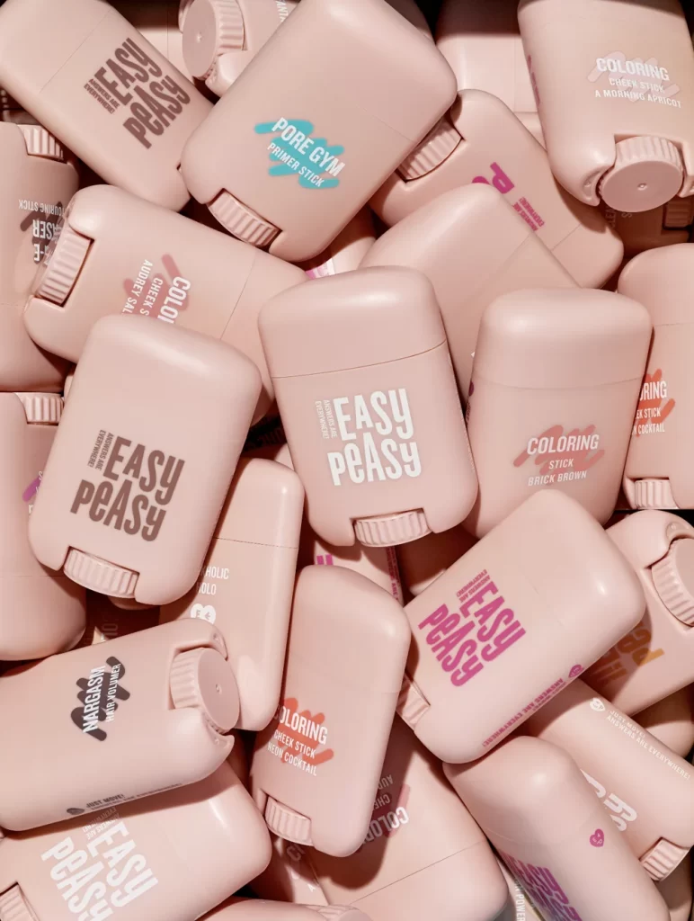 Coloring Stick Plastic Pink Cosmetics