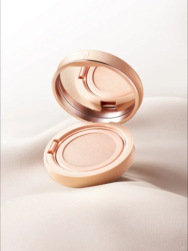 Compact Powder Beige Bronze Mirror