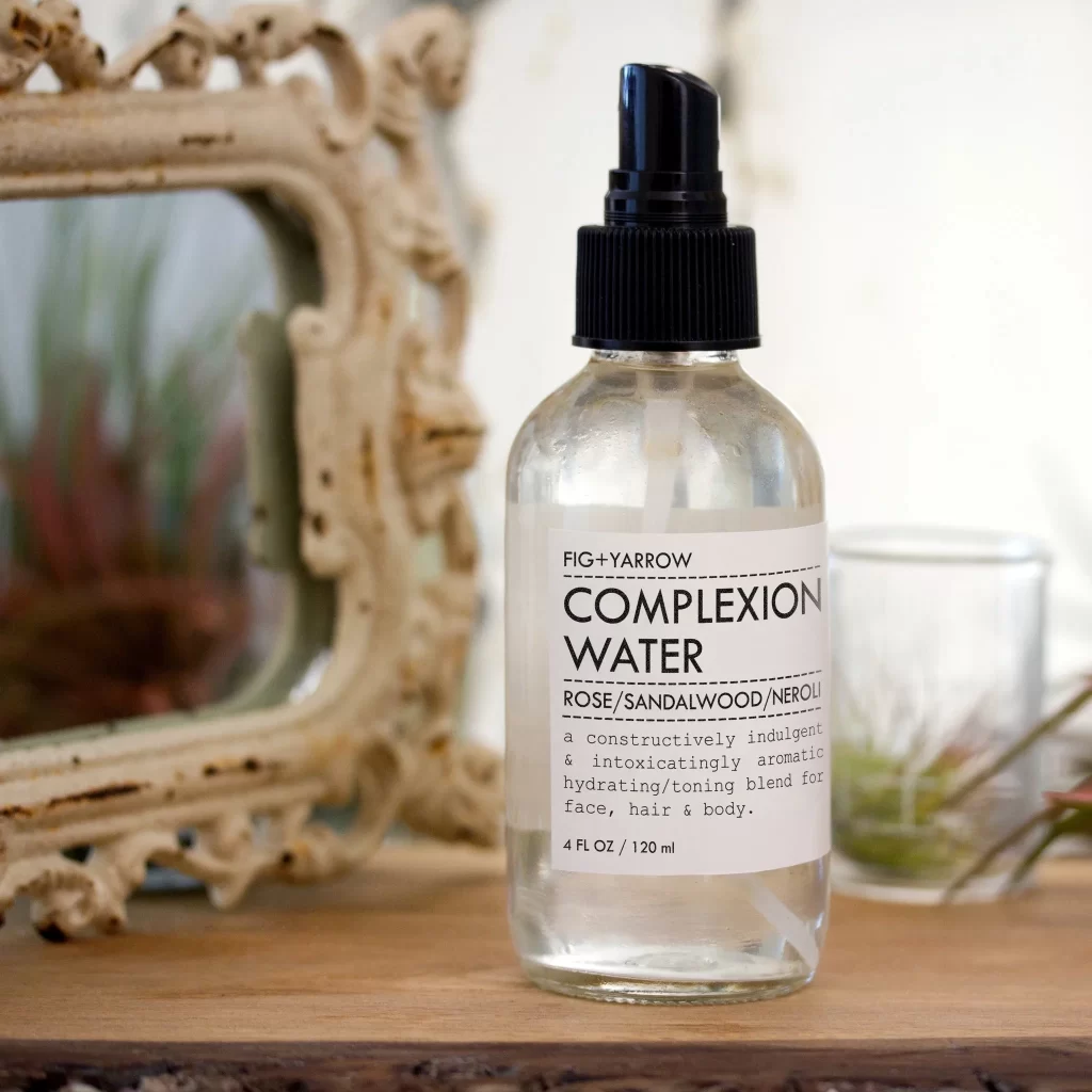 Complexion Water Clear Bottle White Label