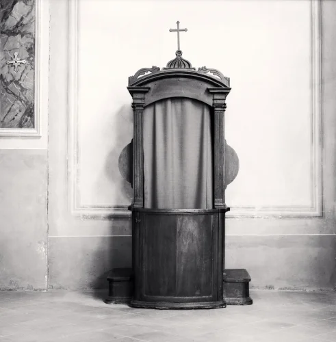 Confessional Architecture Dramatic Textured High Contrast Mysterious
