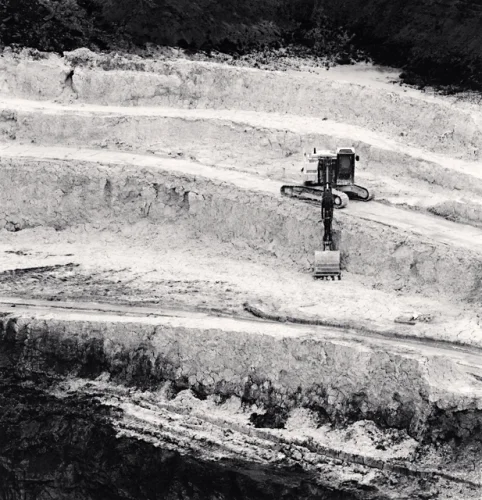 Construction Machinery Quarry High Contrast Textured Dramatic