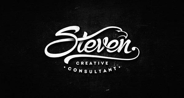Consultant White Black Logo