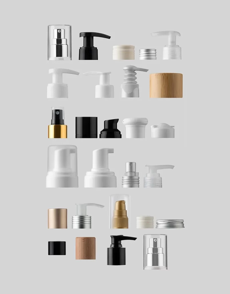 Cosmetic Capsules Black White Gold Silver