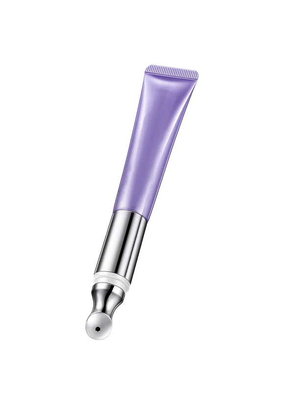 Cosmetic Tube Purple Silver