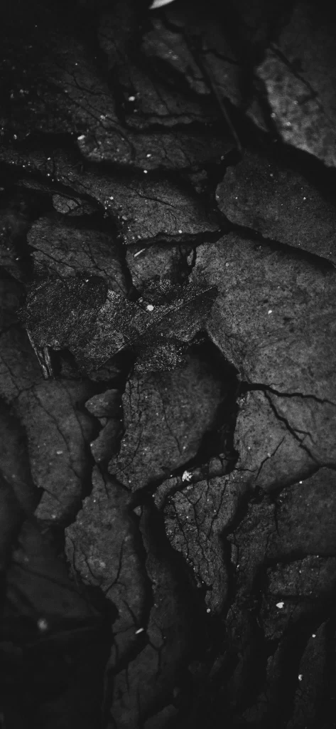 Cracked Surface Dark Tones Abstract
