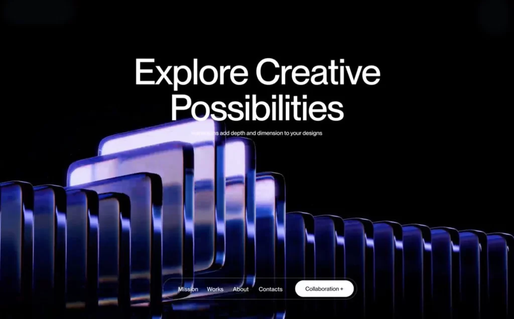 Creative Possibilities Blue Rectangles Modern