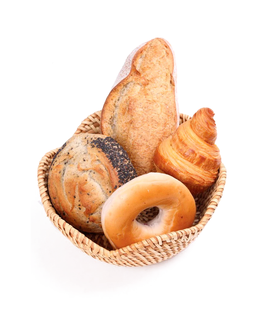 Croissant Bagel Sourdough Round Spiral Golden Brown Basket