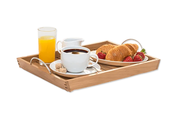Croissant Golden Brown Crispy Fresh Strawberries Orange Juice Coffee
