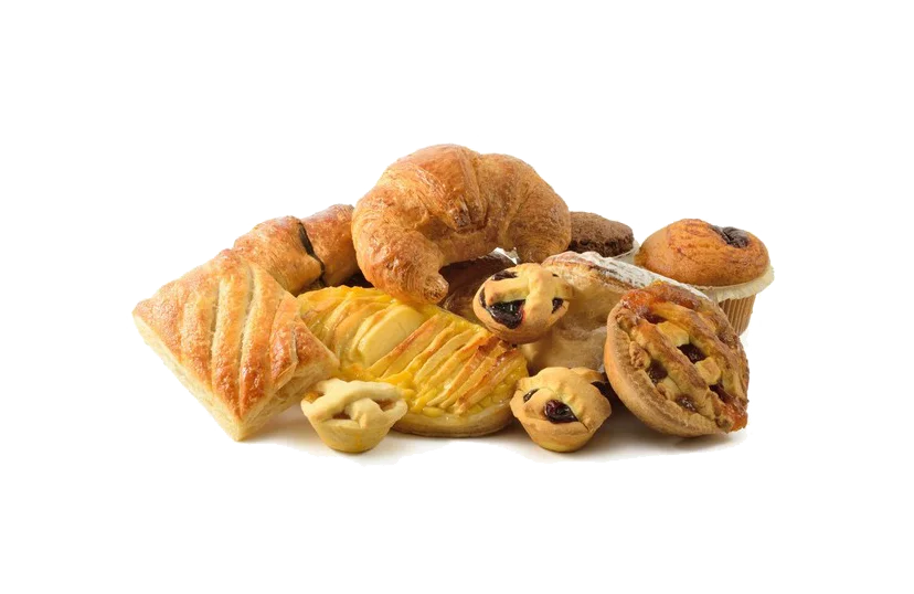 Croissant Muffin Danish Pastry Golden Brown Crispy Fresh