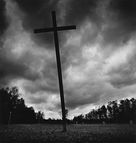 Cross Dark Cloudy Dramatic High Contrast Landscape