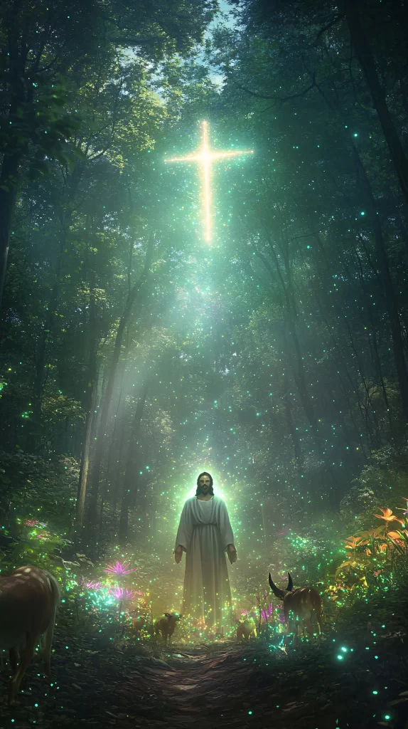 Cross Light Forest Animals