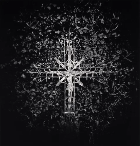 Cross Ornate Textured High Contrast Mysterious Nature