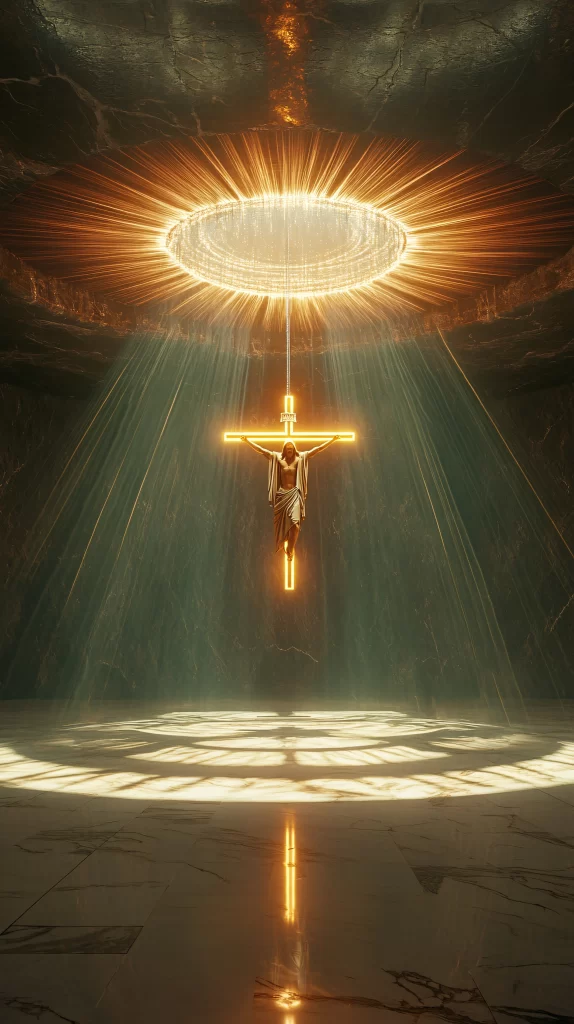 Cross Radiant Light Halo