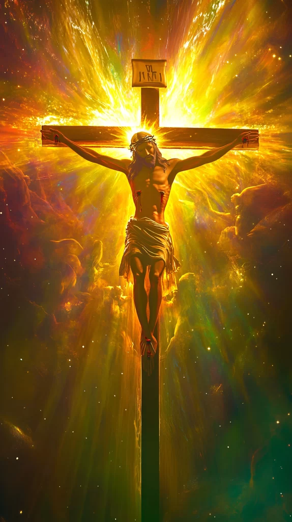 Cross Radiant Light Sky Jesus