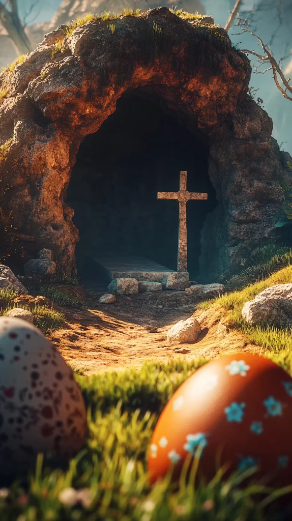 Cross Resurrection Stone Tomb Easter