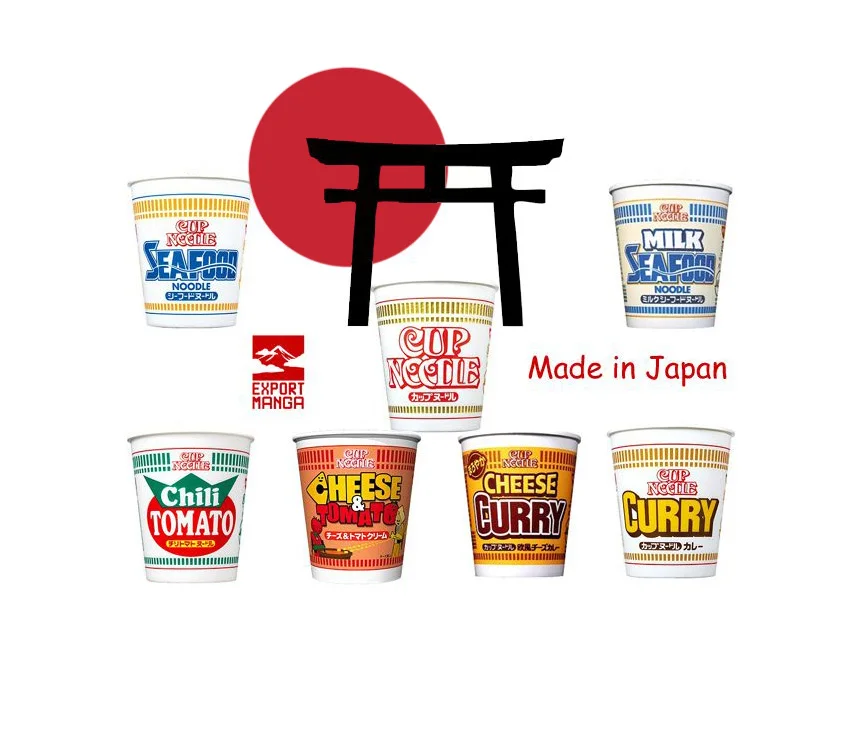 Cup Noodle Seafood Milk Curry Tomato