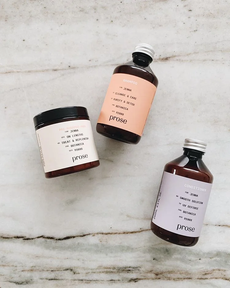 Customized Haircare Bottle Amber Clean Design