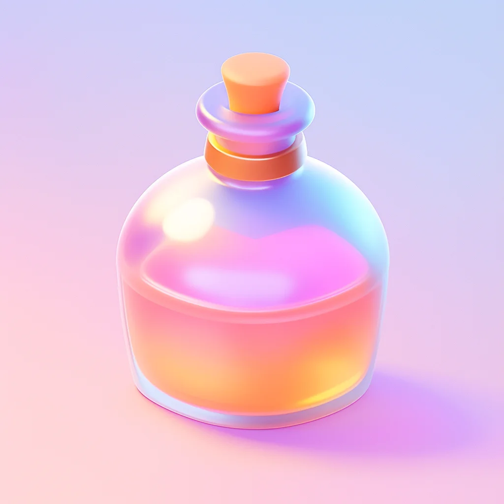 cute cartoon lovely icon 3D bottle game