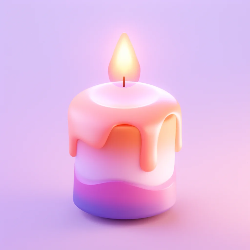 cute cartoon lovely icon 3D candle game