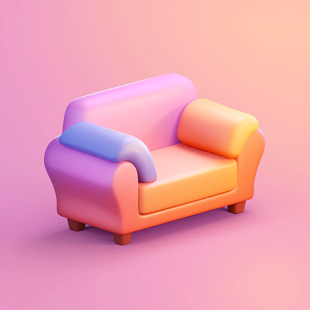 cute cartoon lovely icon 3D sofa game