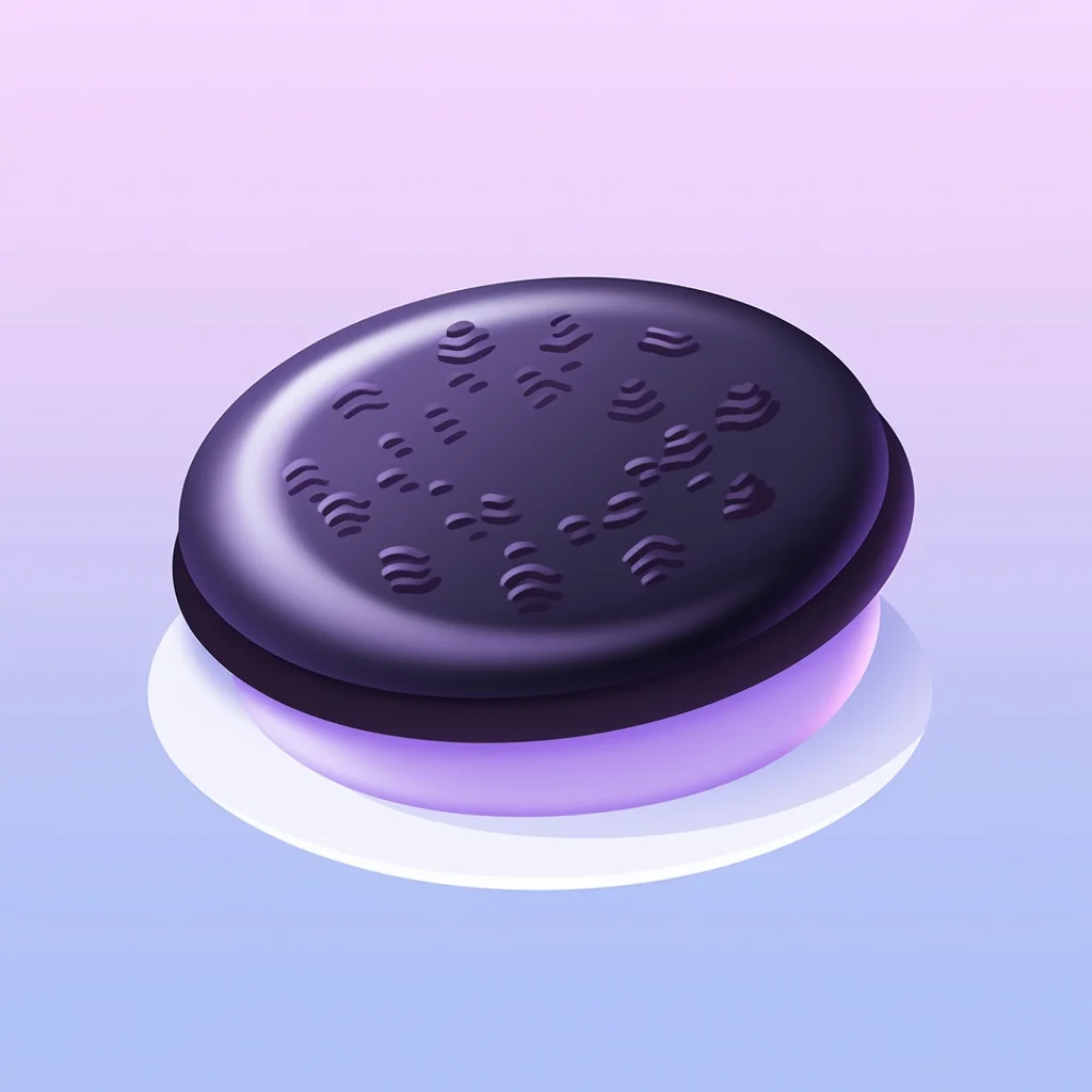 cute lovely cookie icon Oreo game cartoon 3D