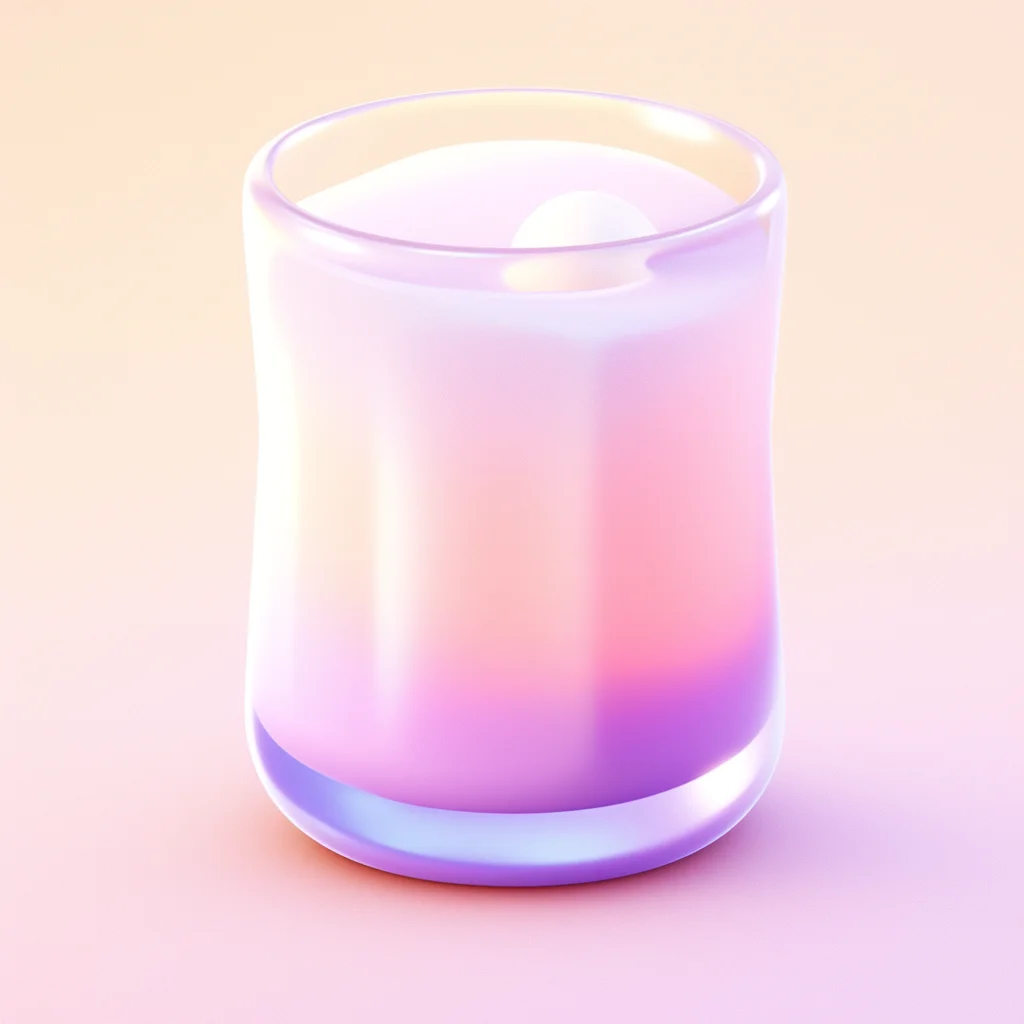 cute lovely icon game 3D milk cartoon glass