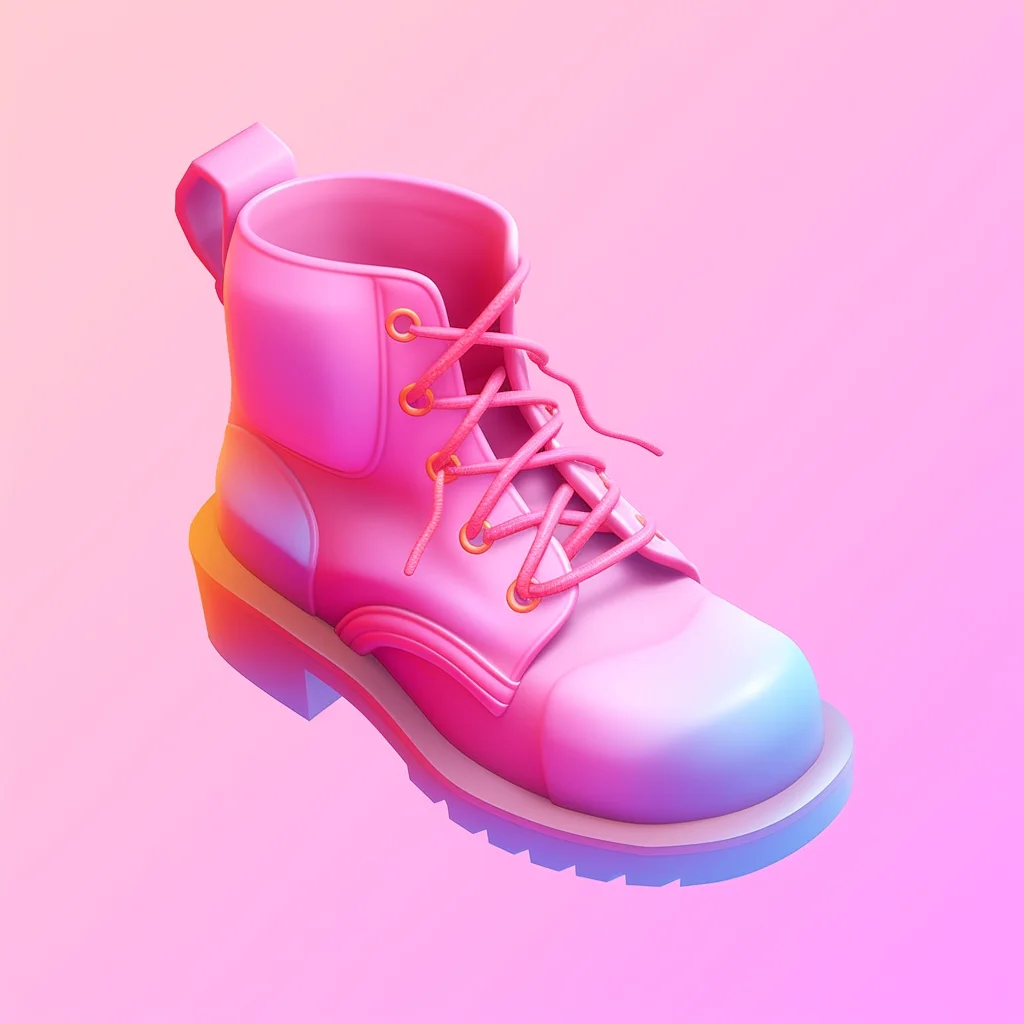 cute Martin icon lovely game 3D cartoon boot boots