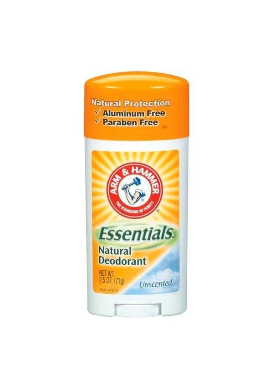 Deodorant Stick Plastic Orange Natural Unscented