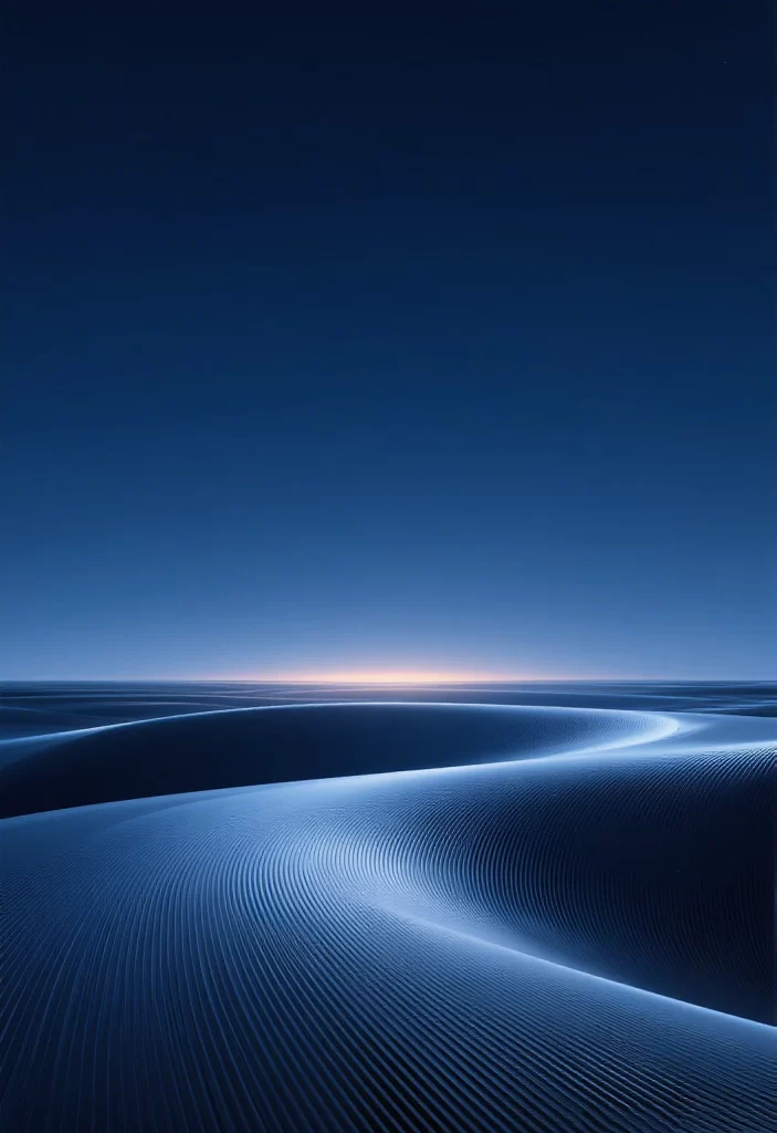 Desert Blue Dark Waves