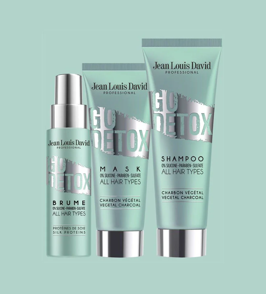 Detox Haircare Tube Mint Green Metallic Design