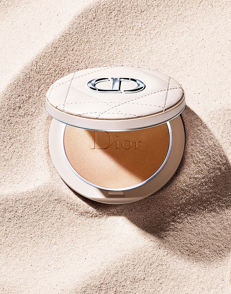 Dior Compact Powder Beige Stitching Pattern