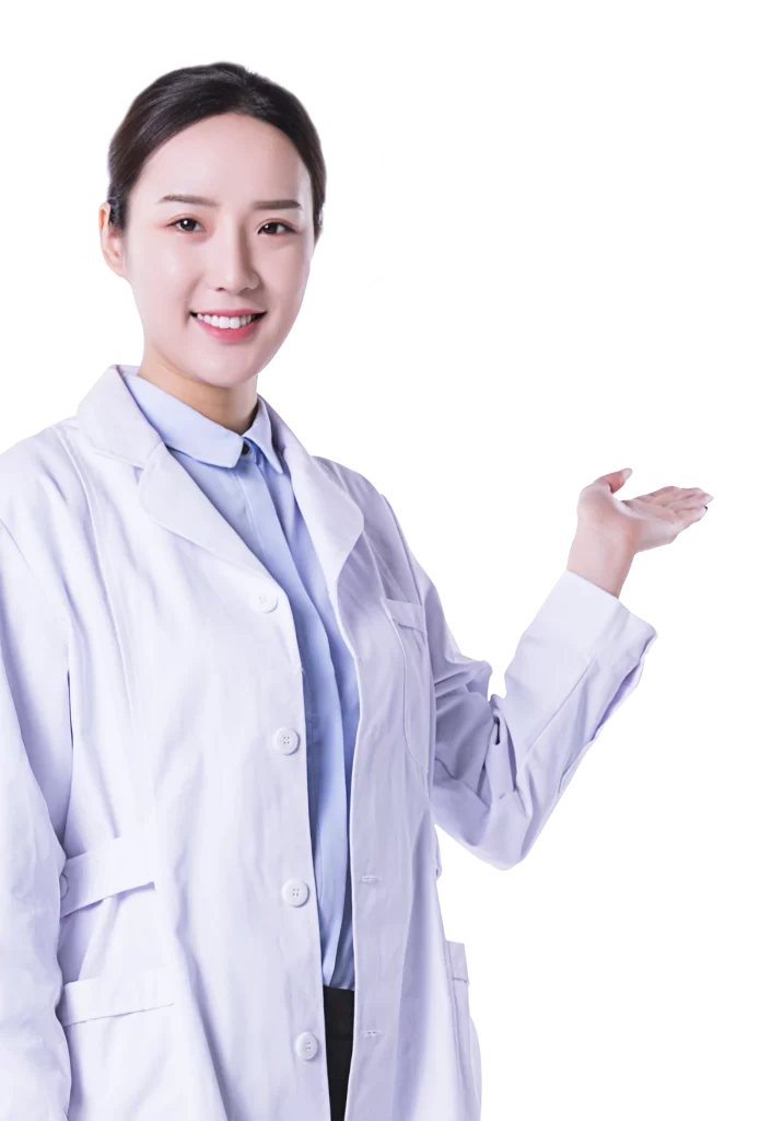 Doctor White Coat Blue Shirt Professional