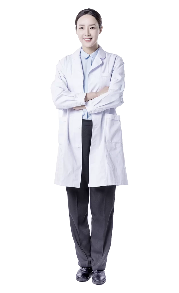 Doctor White Coat Blue Shirt Black