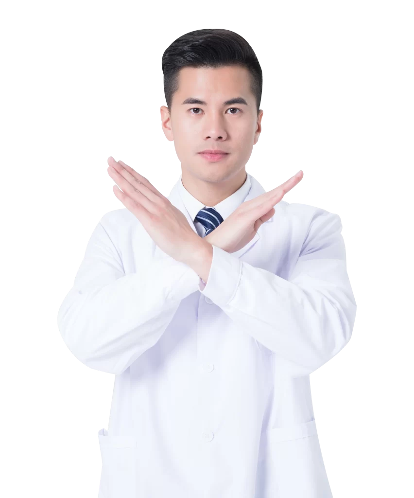 Doctor White Coat Blue Tie Professional