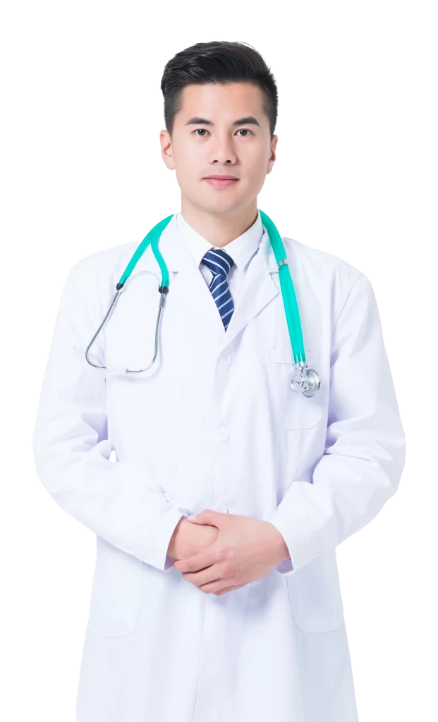 Doctor White Coat Blue Tie Medical
