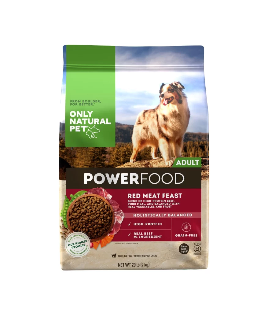 Dog Food Green Red Natural Grain