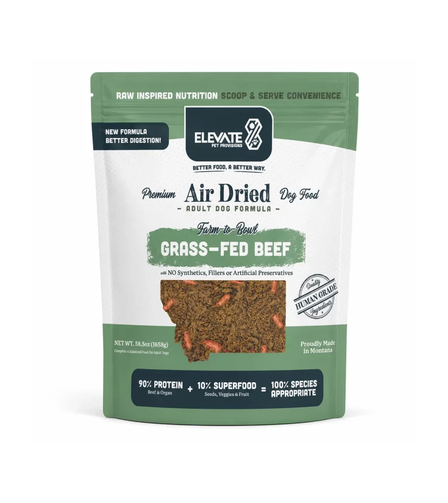 Dog Food Green White Black Premium