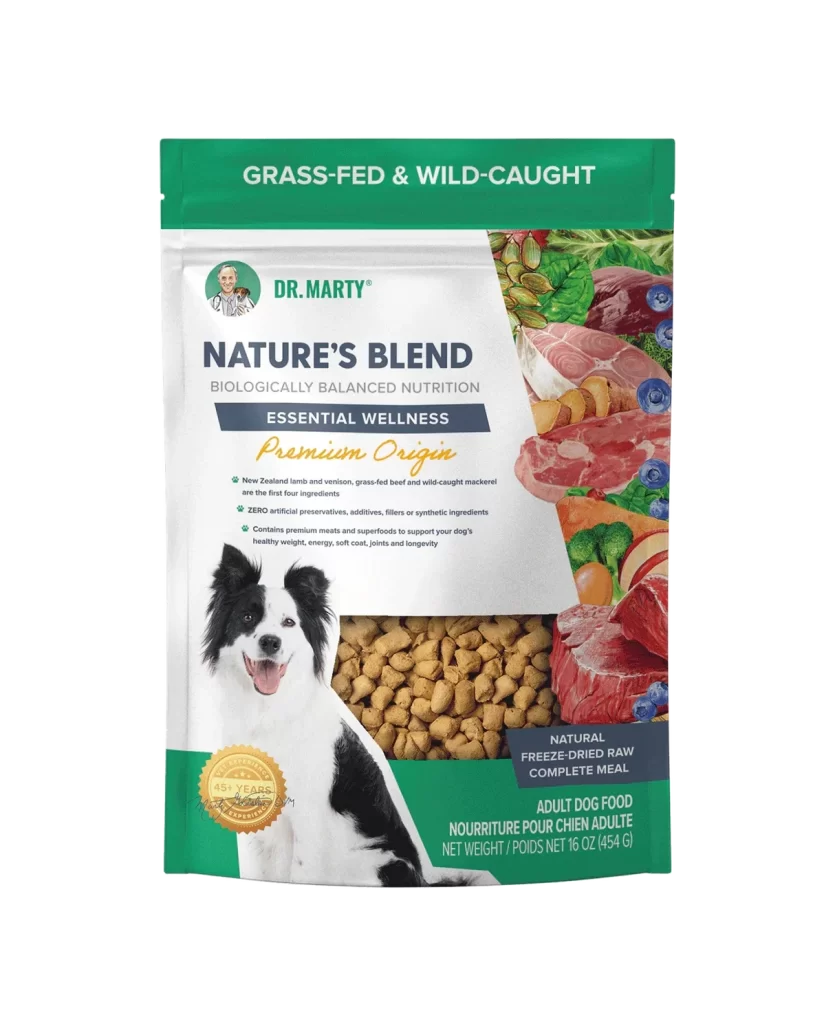 Dog Food Green White Natural Premium