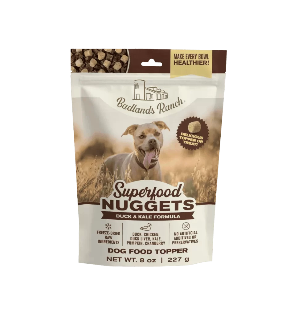 Dog Food Nuggets Duck Kale Freeze