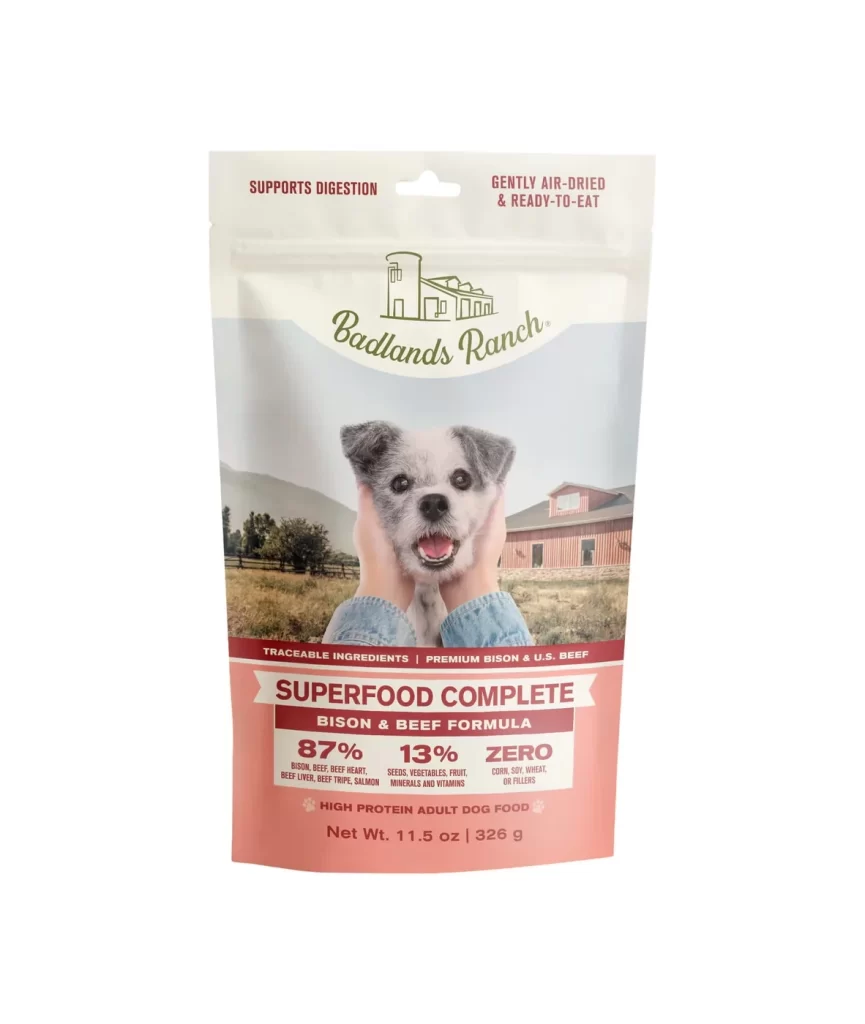 Dog Food Pink White Green Natural