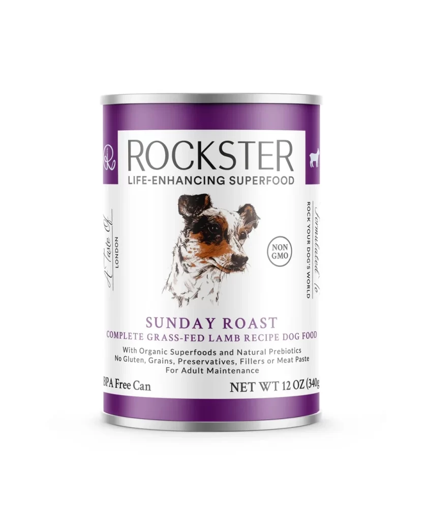 Dog Food Purple White Natural