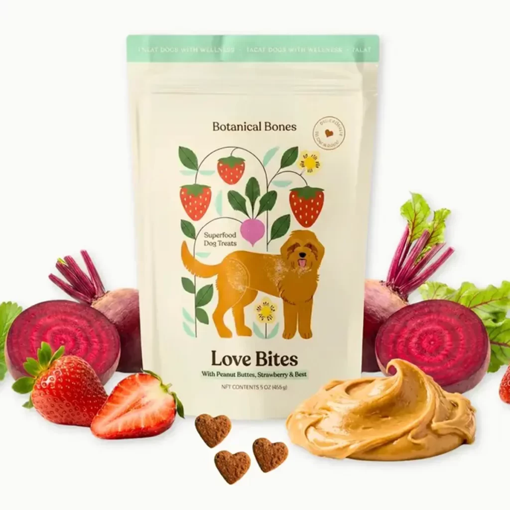 Dog Treats Botanical Bones Love Bites