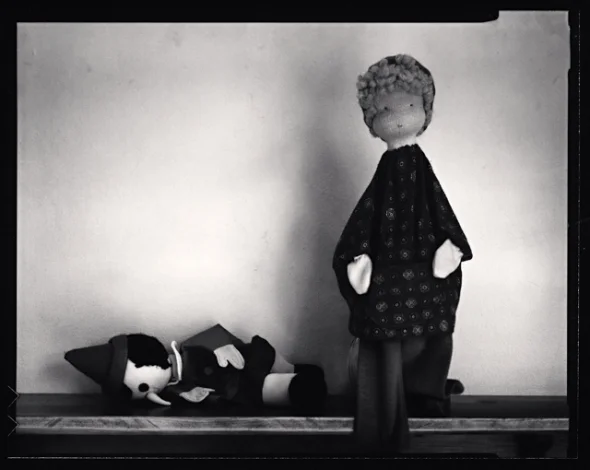 Dolls Still Life High Contrast Textured Mysterious