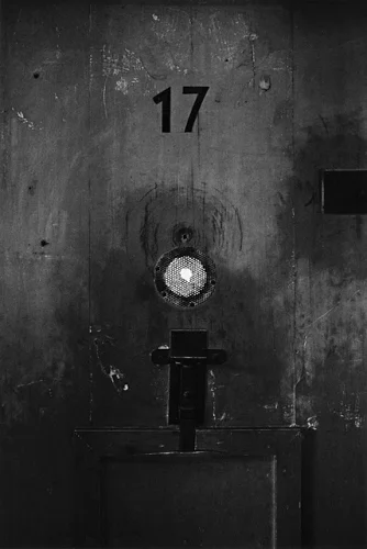 Door Numbered High Contrast Textured Mysterious