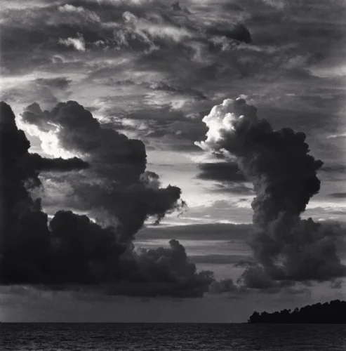 Dramatic Clouds Seascape High Contrast Moody
